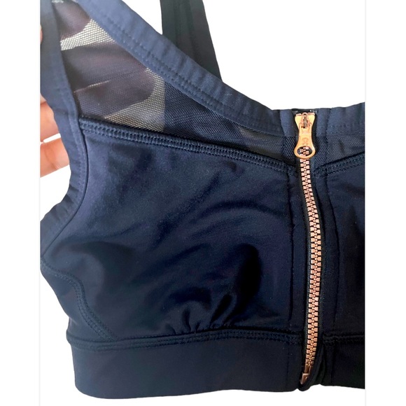 LULULEMON ATHLETICA Zip-Up Mesh Sports Bra Sz 6 - Picture 7 of 14